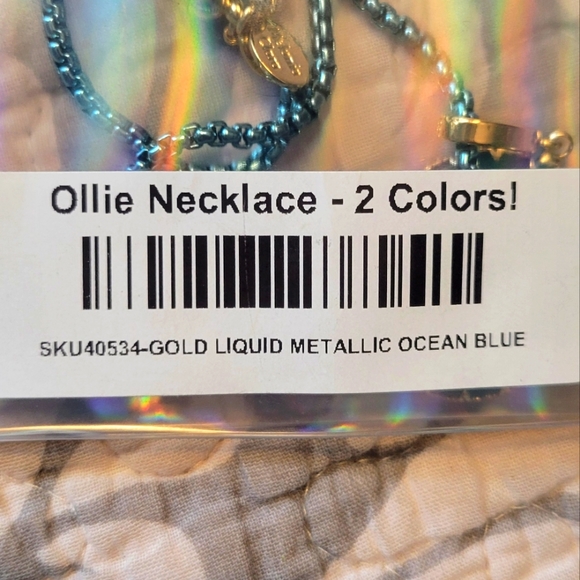 By Alexa Rae NWOT Ocean Blue Ollie Necklace - Picture 7 of 9